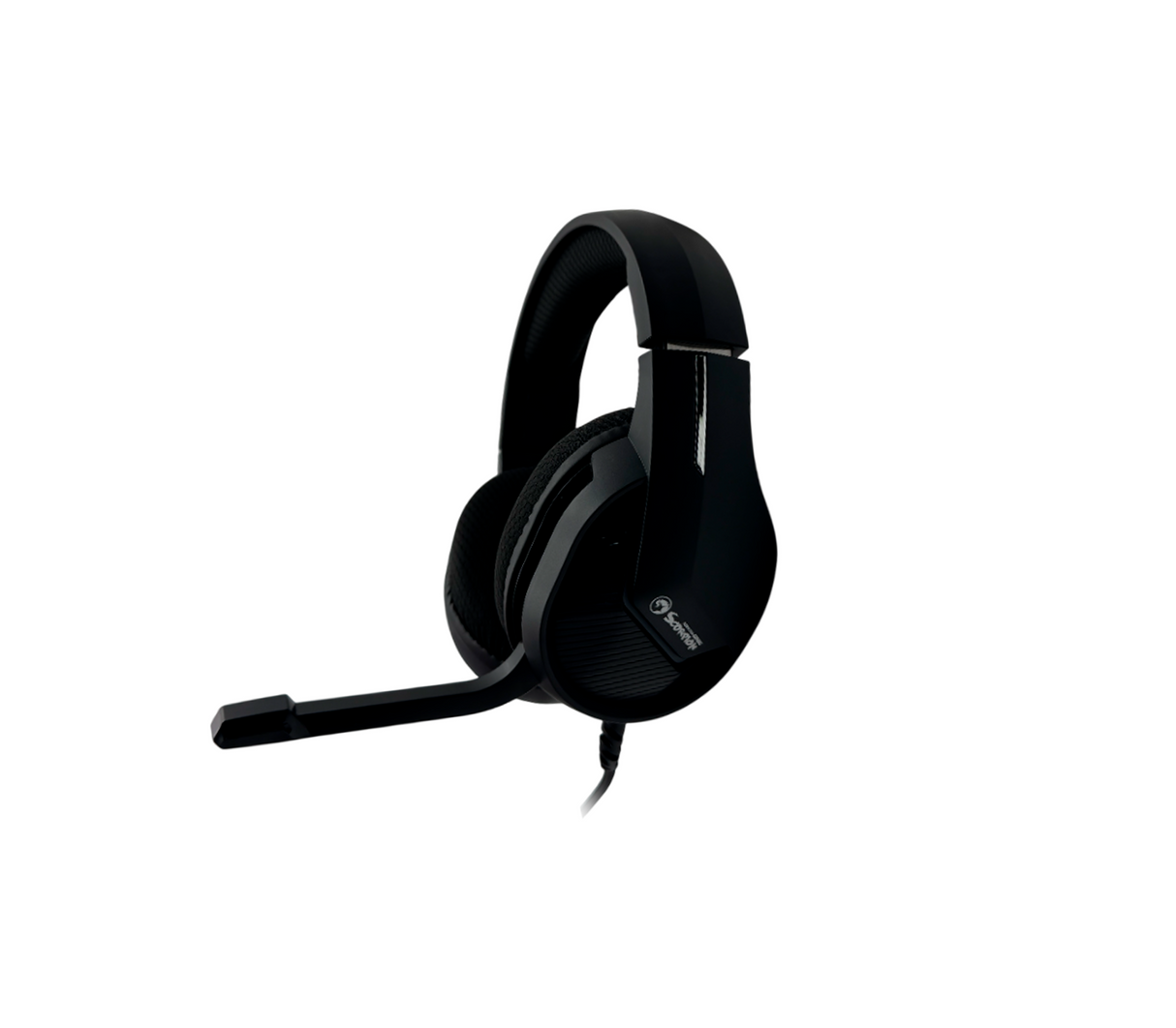 Audífonos gaming c/micrófono Tactic 40 negro RGB Marvo