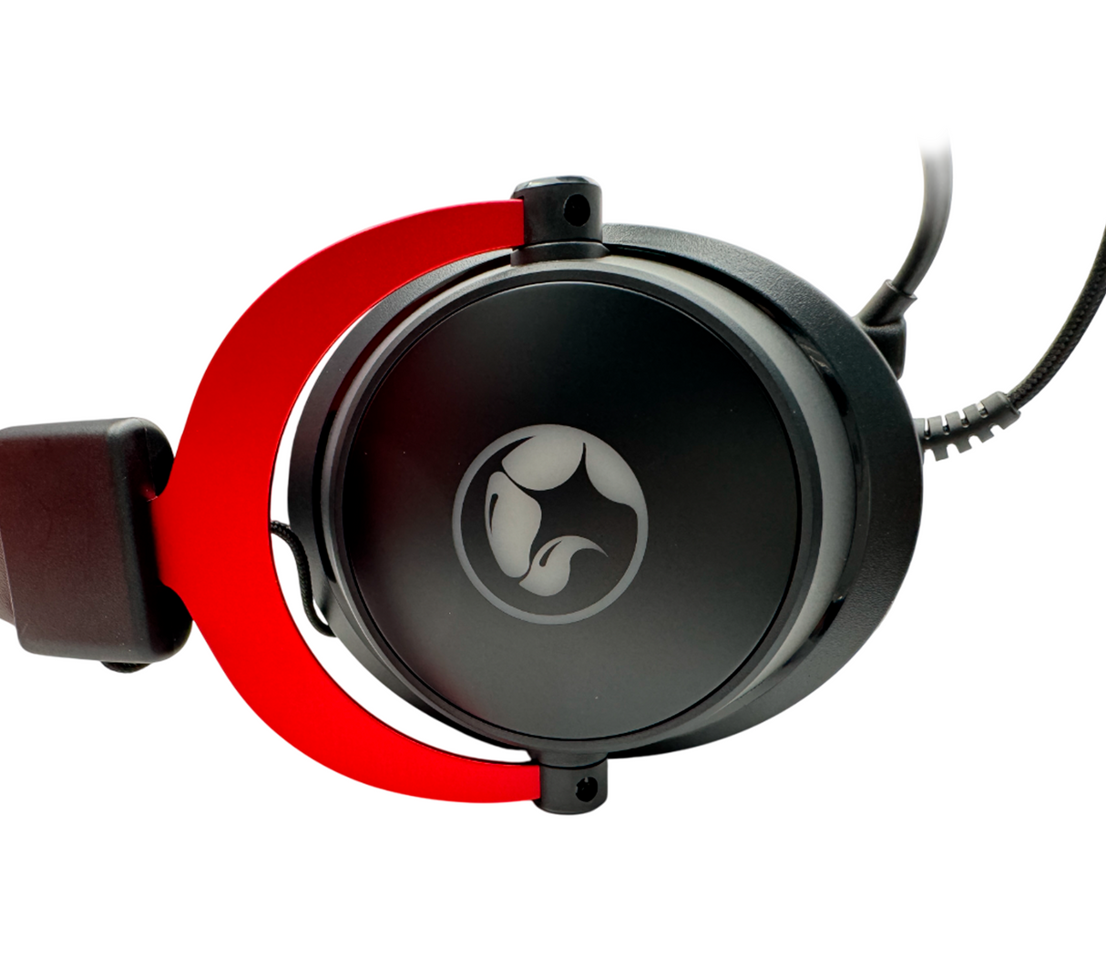 Audífonos gaming con micrófono Tactic 70 negro/rojo Marvo