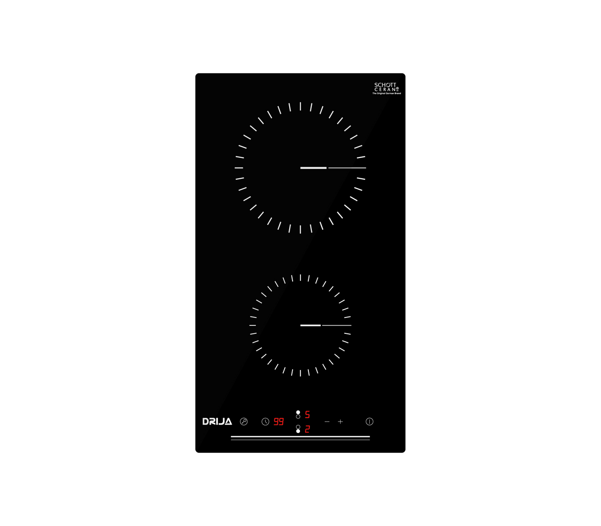 Tope de cocina elect 2h 30cm negro Berlin Drija