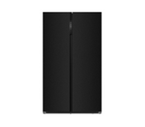 Nevera side by side black 643lt (23pies) puerta de vidrio negro Drija