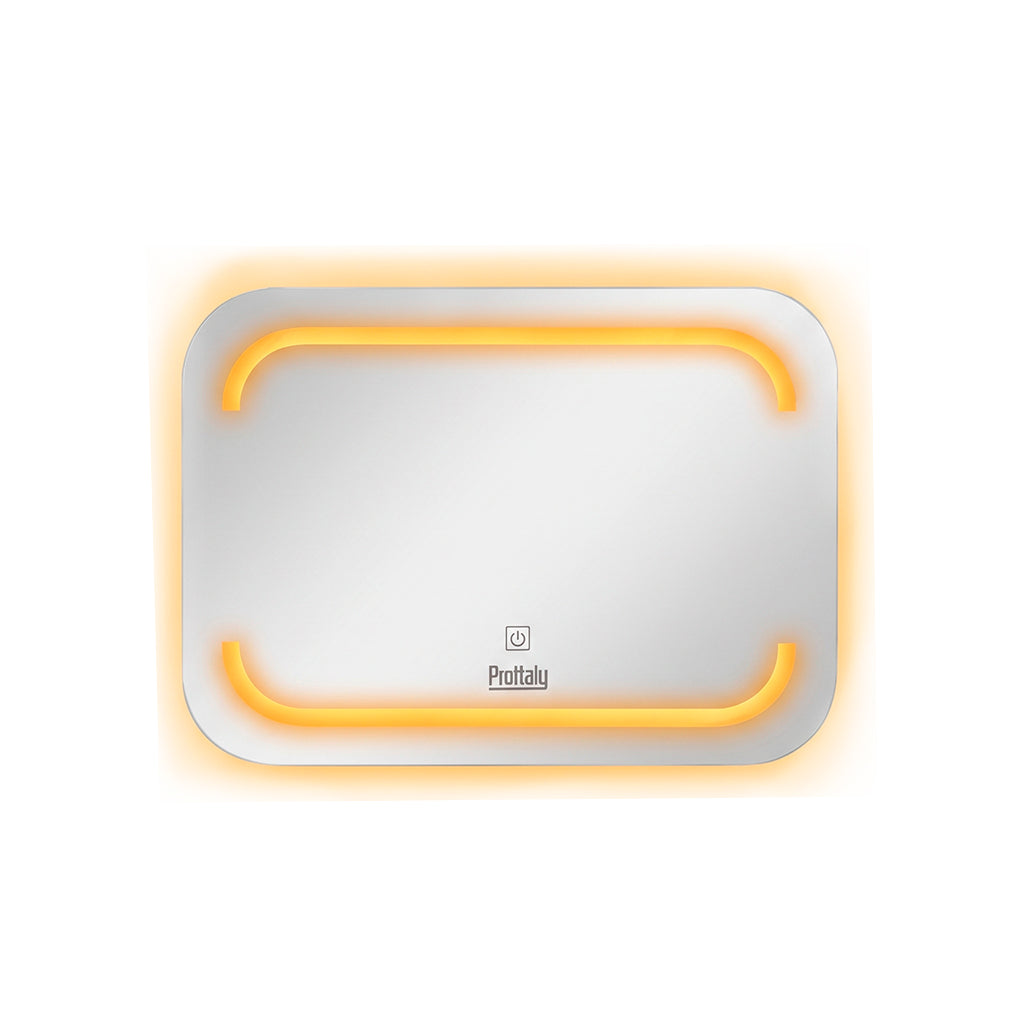 Espejo con interruptor táctil LED 3000K 80x60cm Proitaly