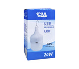 BOMBILLO LED 20W RECARGABLE P/ USB CM