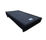 Box Spring Individual S/Copete Tela Gamuzada Economico Driha