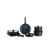 Juego de Ollas y Sartenes Bucatini 19 piezas negro Drija