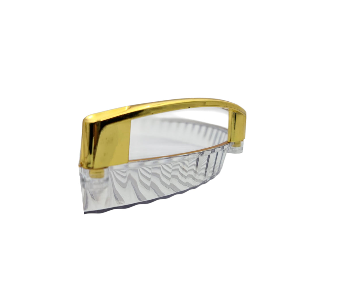 Bandeja para redonda grande dorada Pamorde