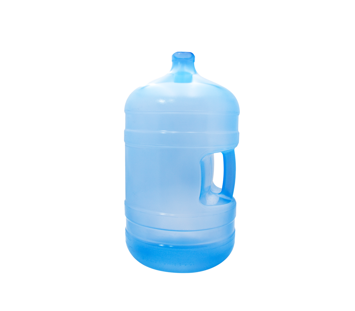 Botellón 5 galones sin tapa con asa azul Decocar