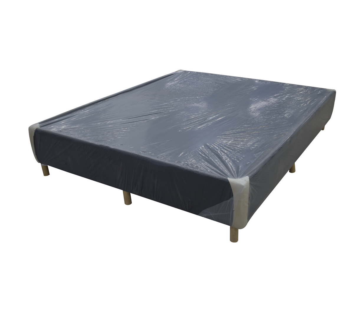 Box Spring Queen ecónomico en tela Nohemi