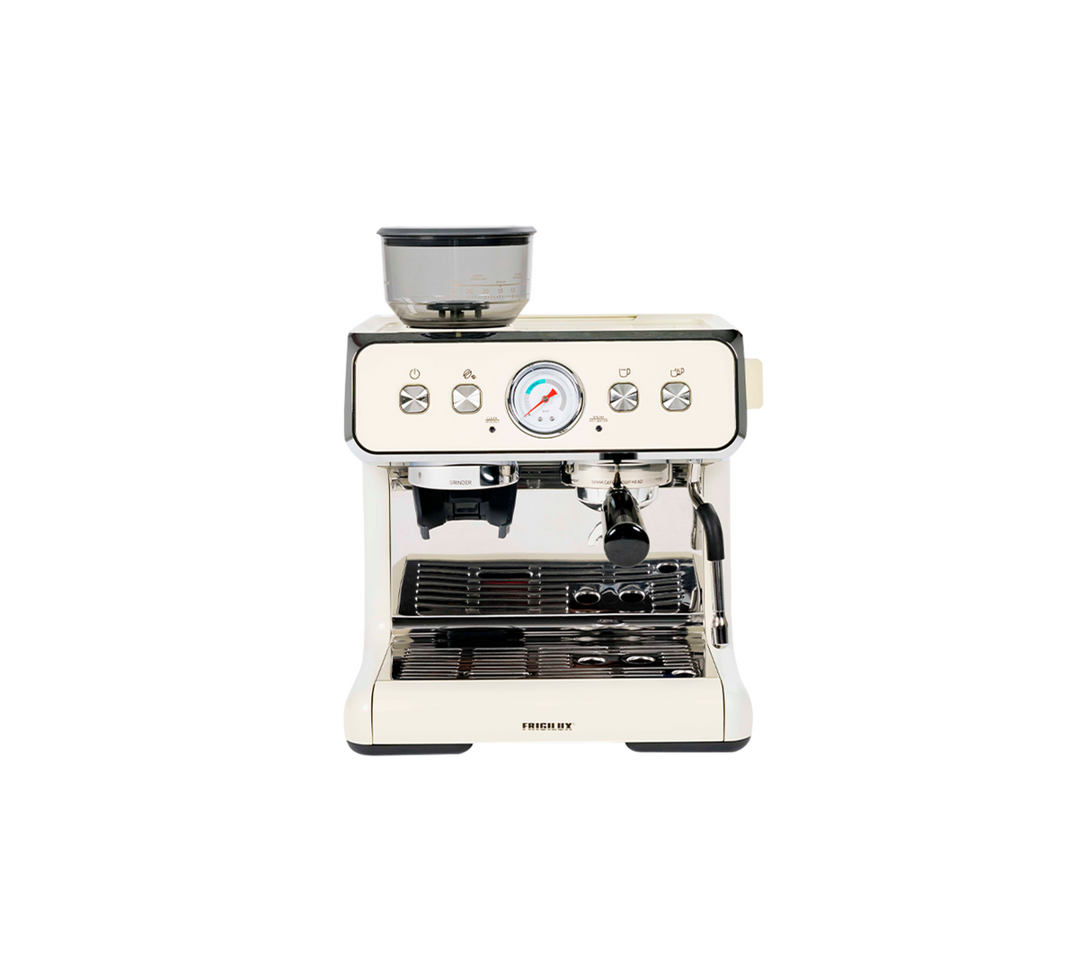 Cafetera de expreso c/molino 2.8 l crema Frigilux