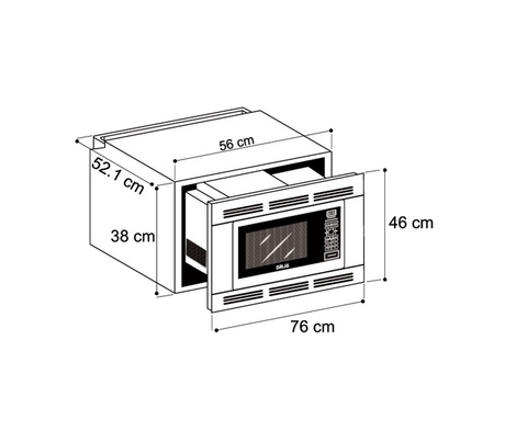 Microondas empotrable Catania 45 litros Drija
