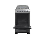 Cocina a gas 50cm 4 hornillas Gris Regina