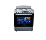 Cocina a gas Agata 6 hornillas (30") Silver Mystic