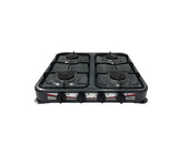 Cocina a gas de mesa 4 hornillas gris Nero