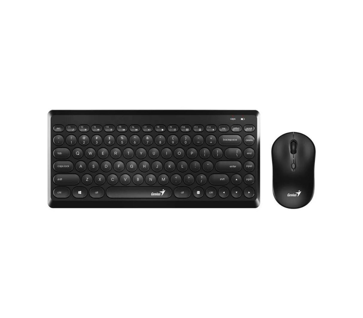 Combo teclado + mouse Luxe Mate Q8000 Black Genius