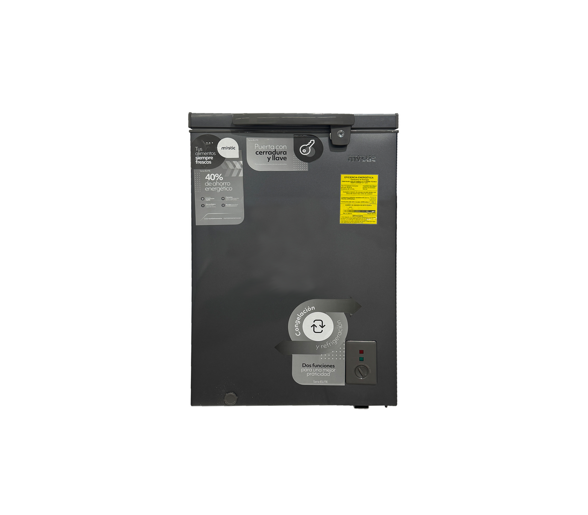 Congelador horizontal 100 litros Silver Mystic