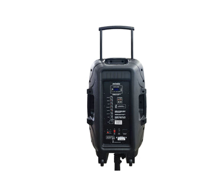 Corneta 15" recargable con micrófono Mystic