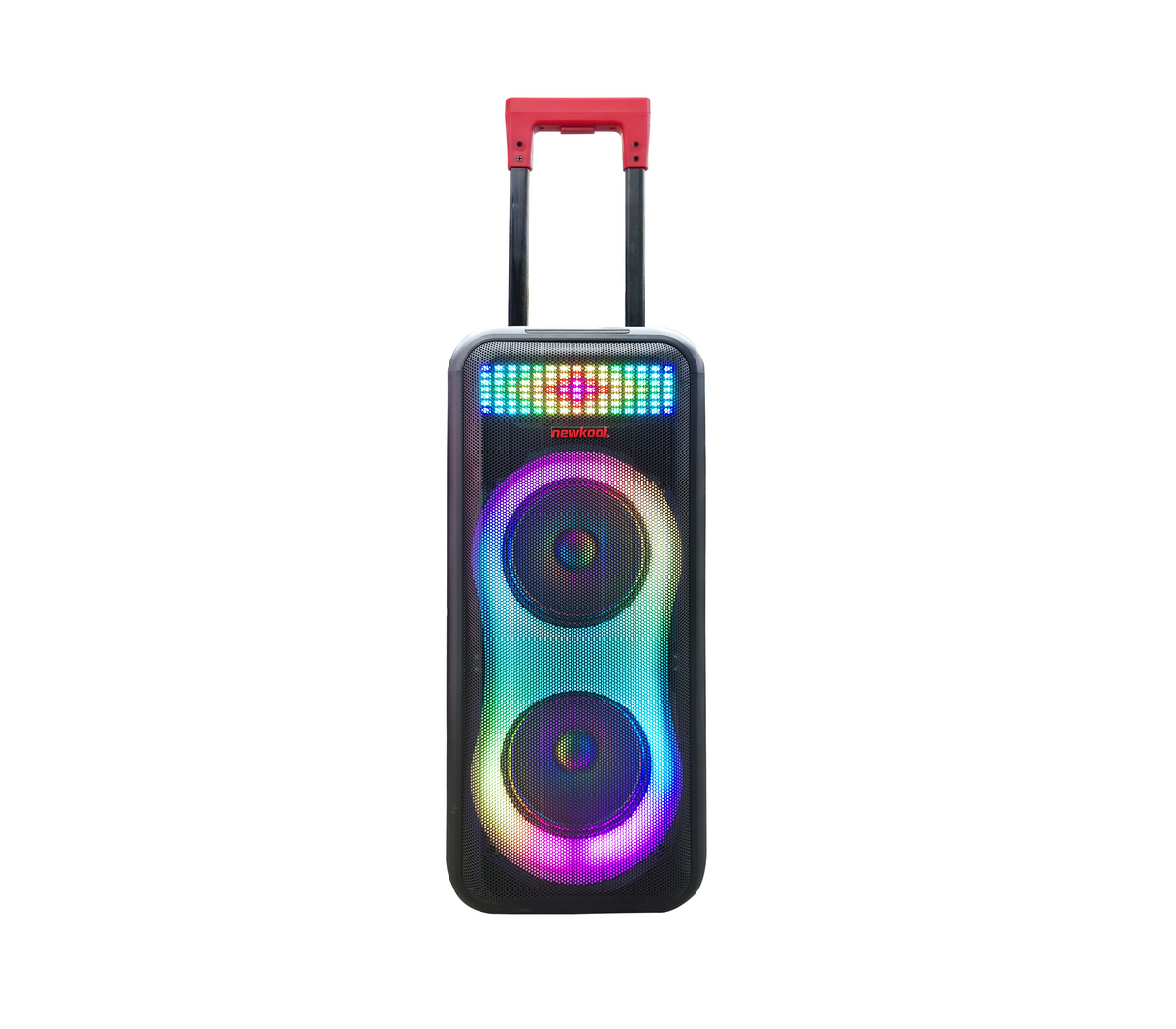 Corneta recargable 8" c/ruedas 40w Newkool