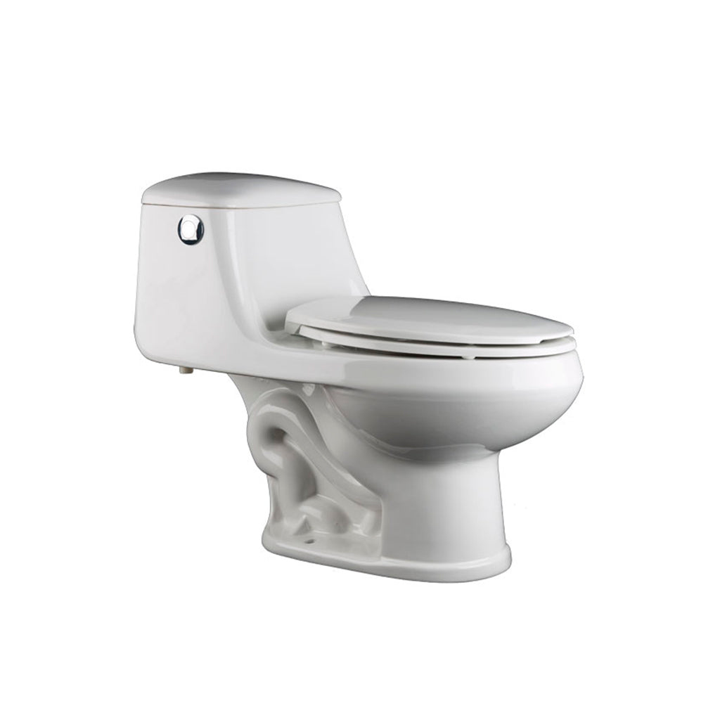 Inodoro 1 pieza Rimini EF con botón lateral 6036 Venceramica