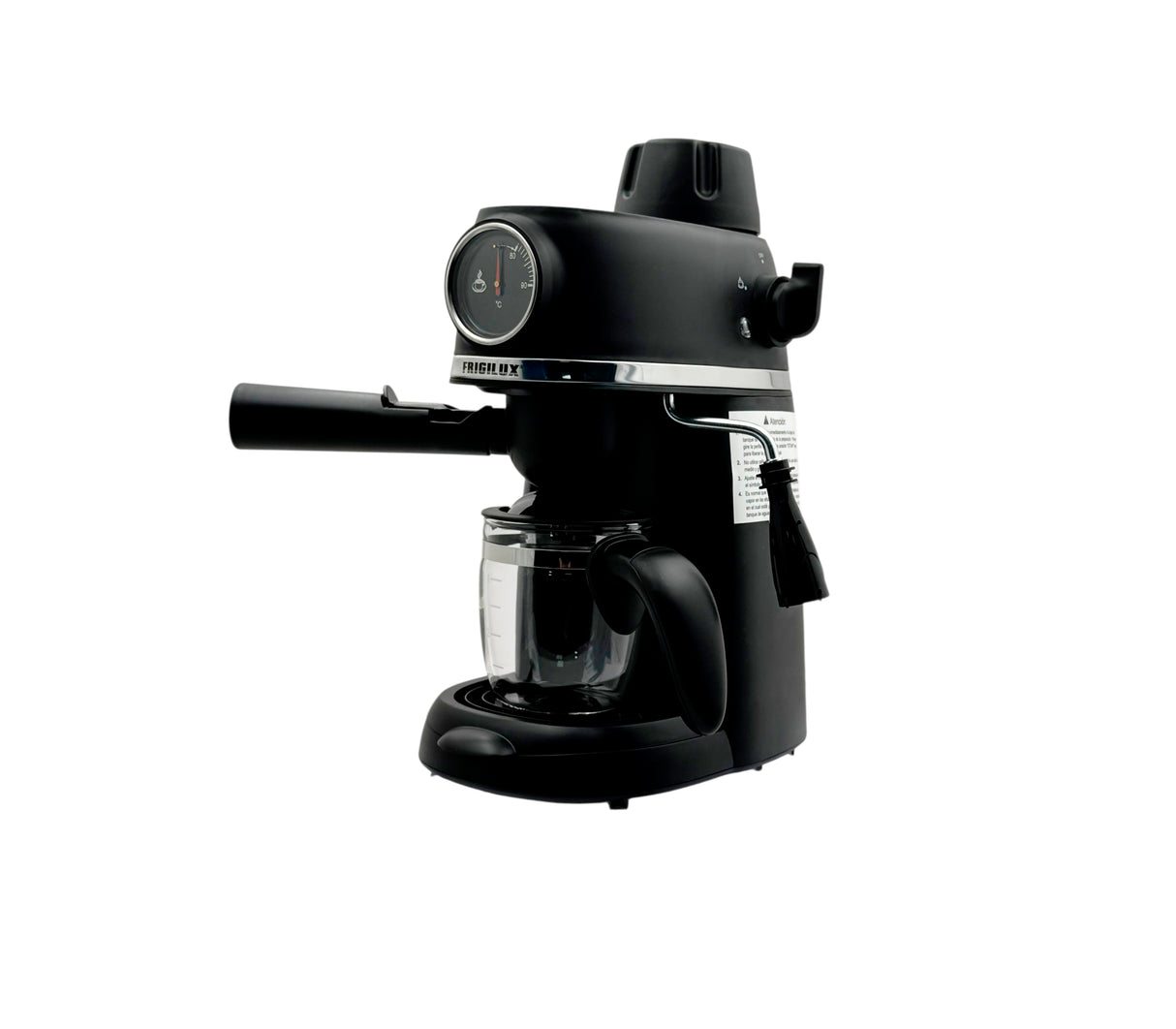 Cafetera dual expresso/capuchino 1.2 lts negro Frigilux