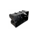 Cajetín plástico 4x2 rectangular negro Nexon