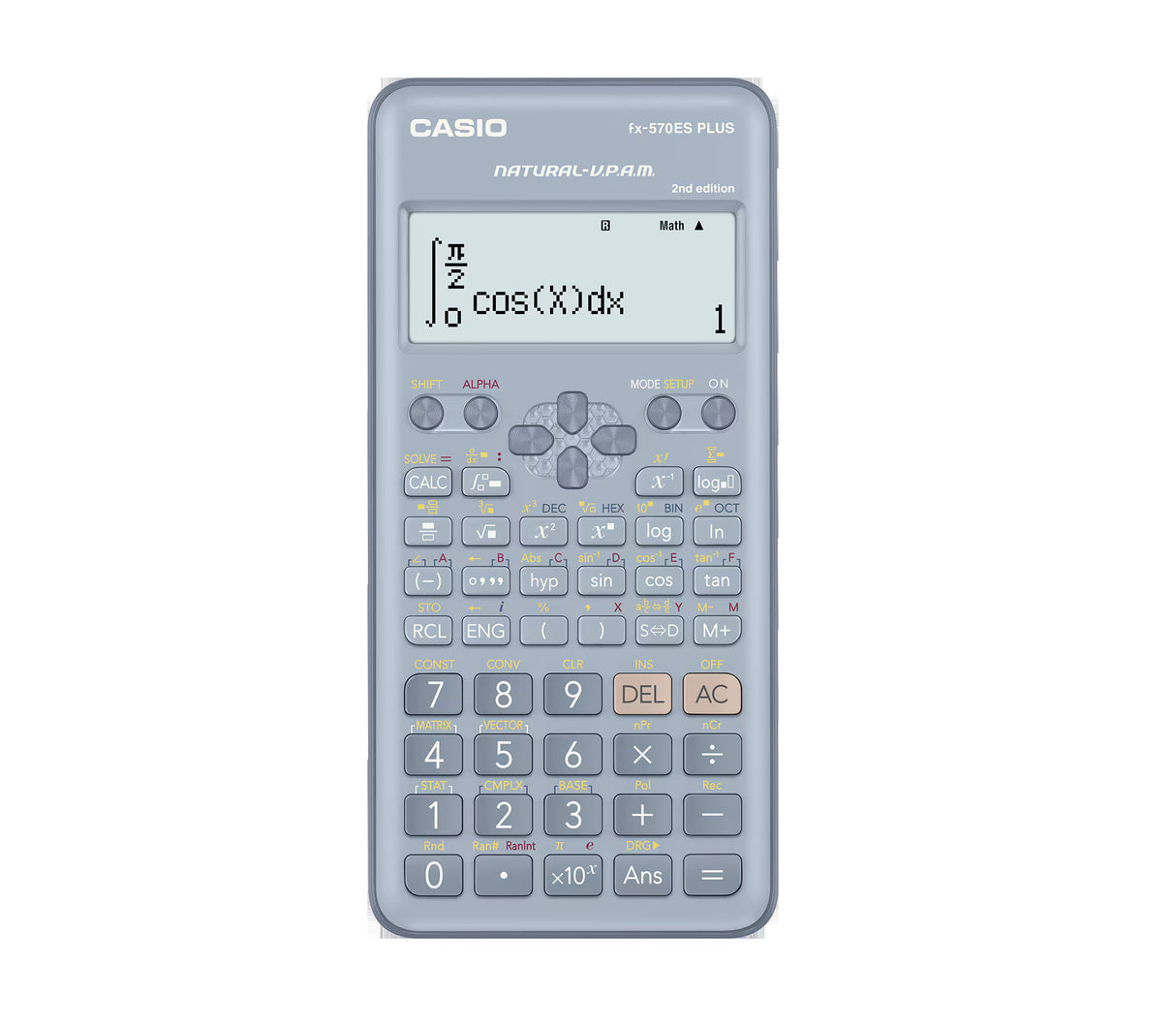 Calculadora científica 417 funciones azul claro Casio