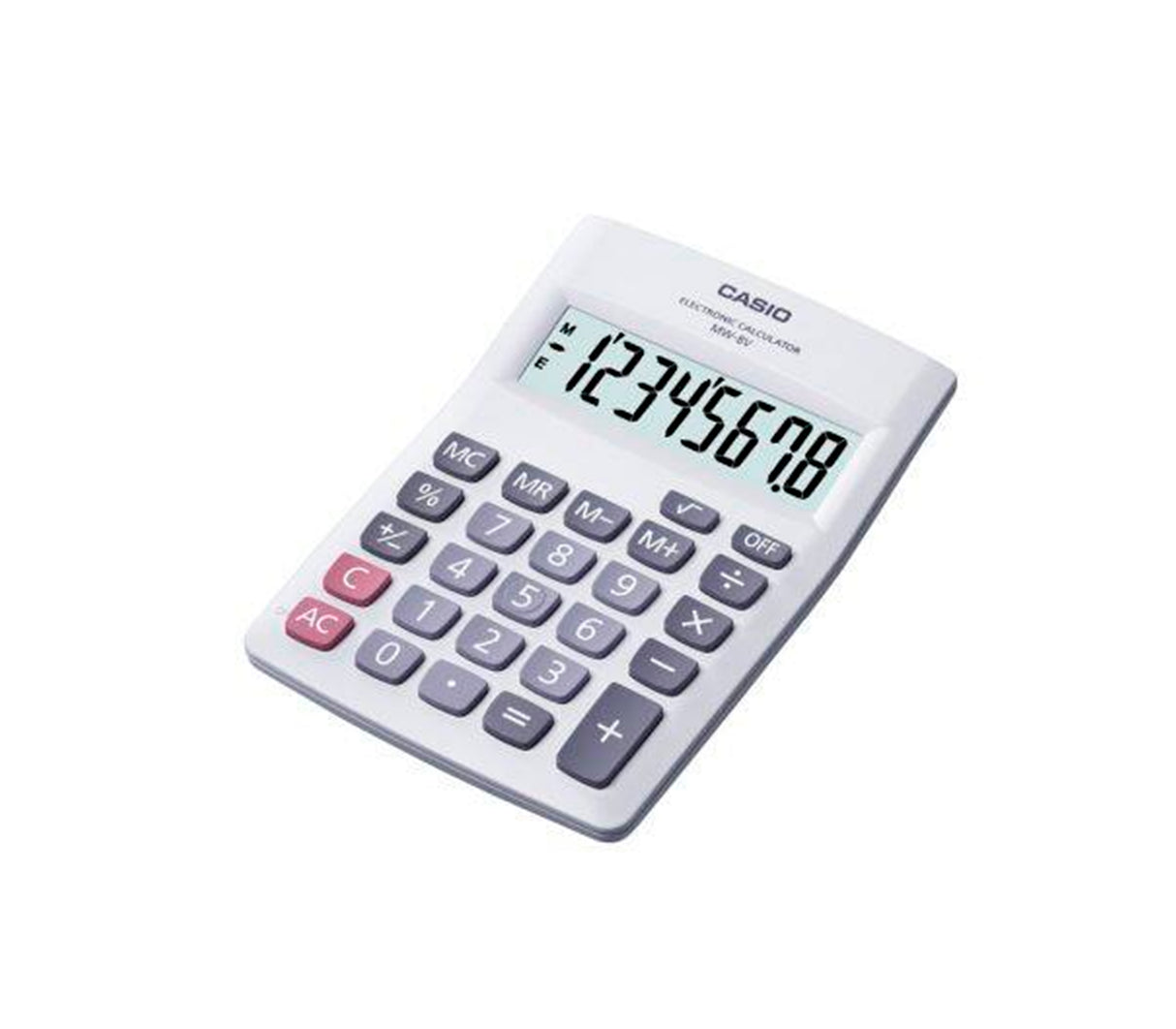 Calculadora de mesa blanco MW-8V-WE Casio