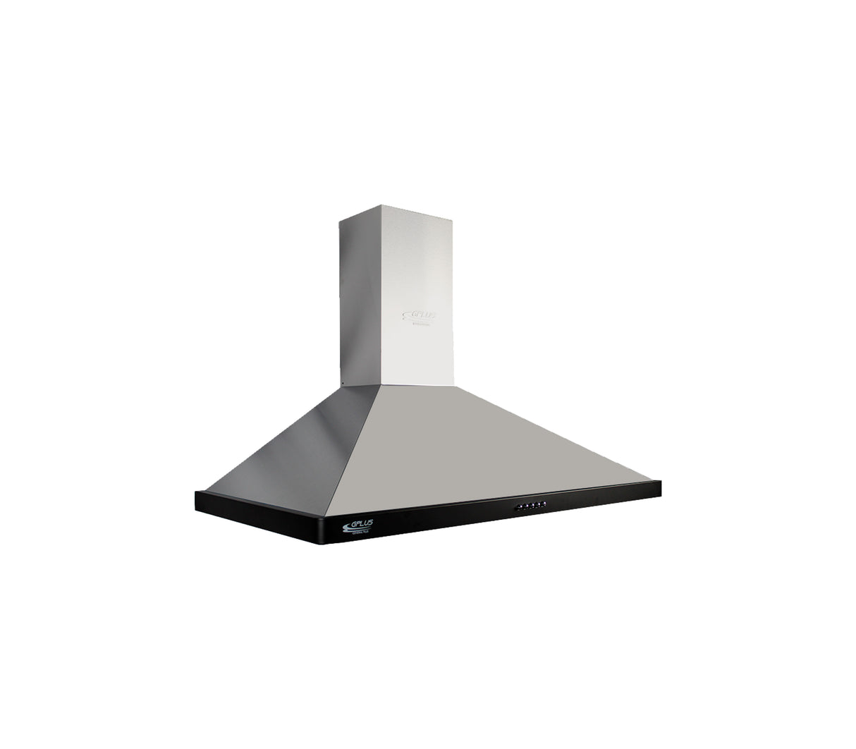 Campana chimenea piramidal 90cm 110v cam-041 inox/negro Gplus