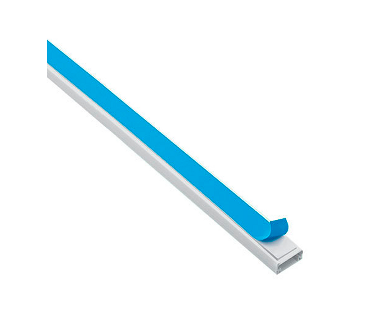 Canaleta plástica adhesiva 10x10 mm 2 mts Fixtec