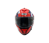 Casco p/motorizado integral sm961-s talla L White Dragón Eh1-smoke spoiler Soman