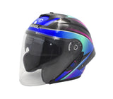 Casco para motorizado SM526 Con Luz Led Trasera Autoasia