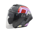 Casco para motorizado SM526 Con Luz Led Trasera Autoasia