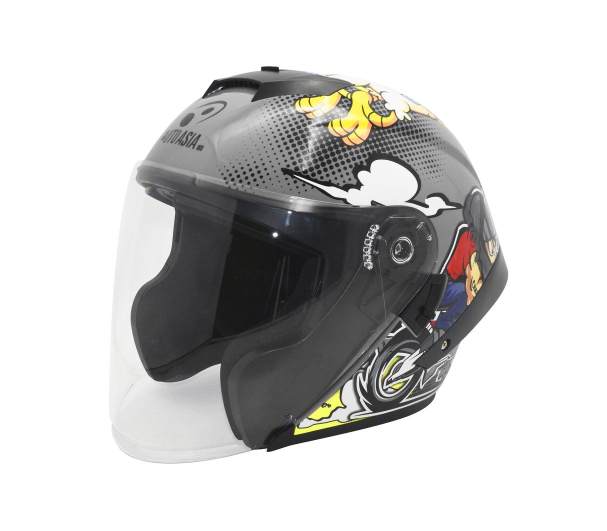 Casco para motorizado SM526 Con Luz Led Trasera Autoasia