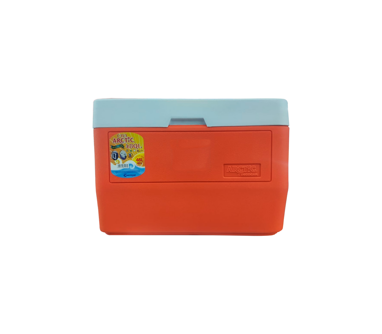 Cava artic americana 8 QTS (46 litros) naranja Decocar