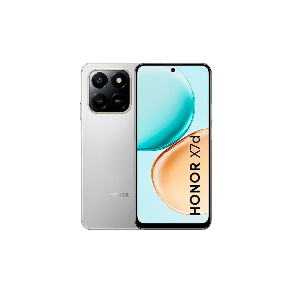 Celular X7D 6GB/256GB plata meteora Honor