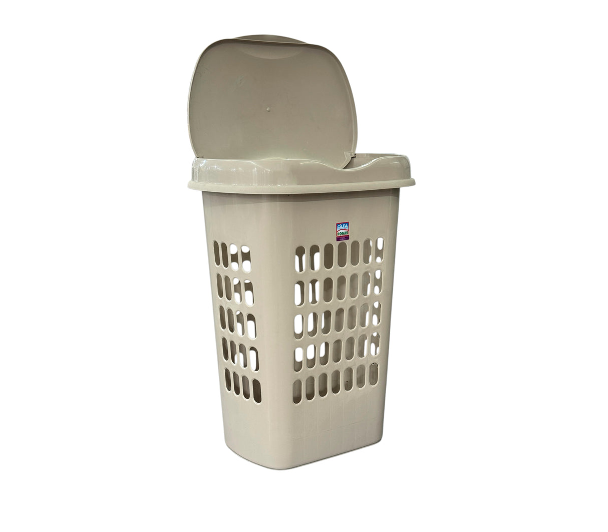 Cesta cuadrada crema taupe quality Alfa Hogar