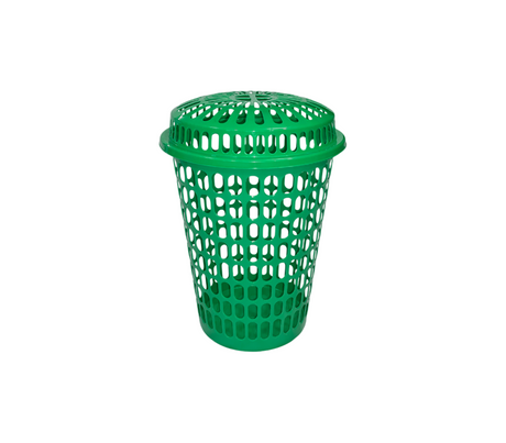 Cesta redonda con tapa premiun Alfa Hogar