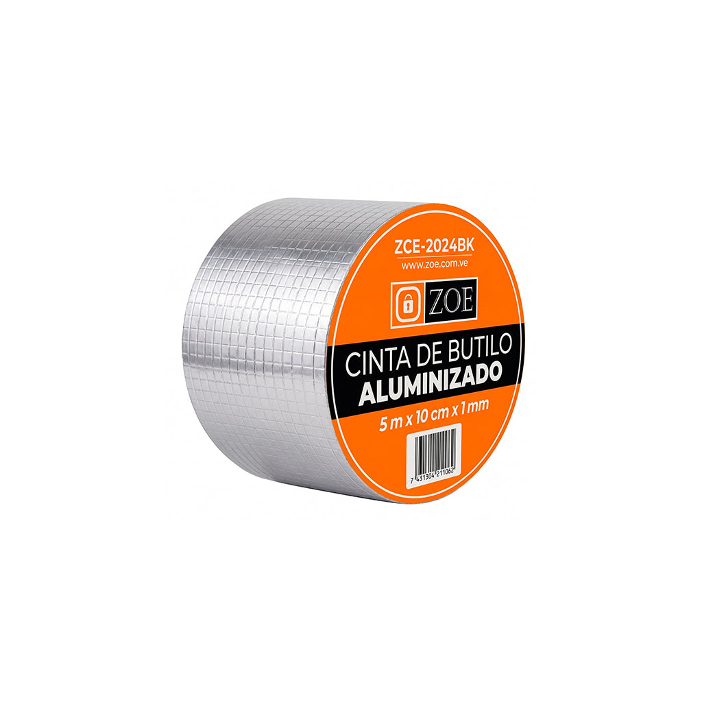 Cinta de aluminio de butilo 5 metros X 10cm x 1mm ZOE