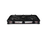 Cocina a gas de mesa 3 hornillas negro Nero
