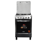 Cocina a gas 24" de piso 4 hornillas horno acero SJ-24A4H Sj Electronics