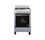 Cocina a gas 24" de piso 4 hornillas horno blanca SJ-24B4H Sj Electronics