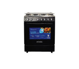 Cocina a gas Jade 6 hornillas (30") Negra Mystic