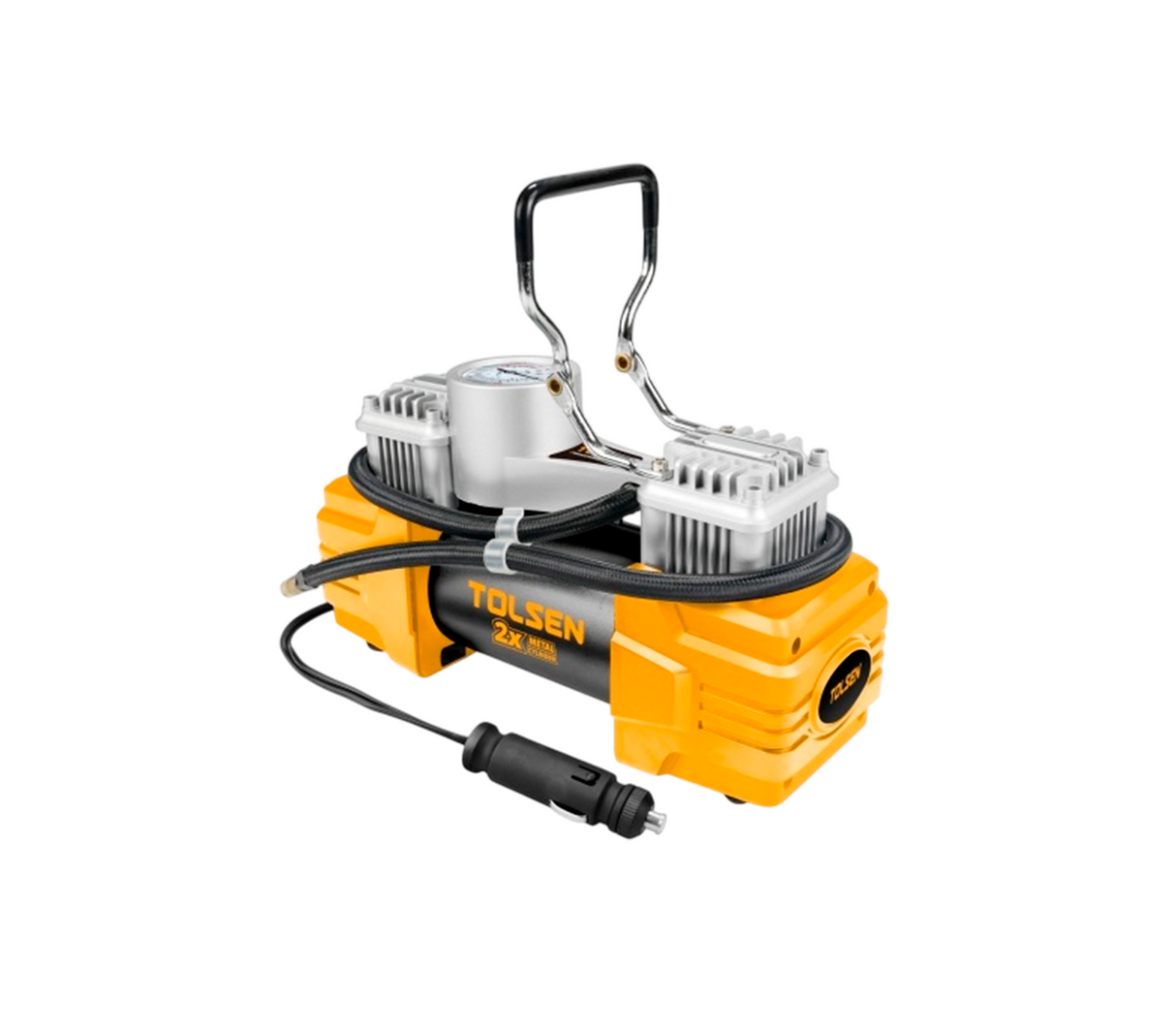 Compresor aire 100PSI 12V 200W Tolsen