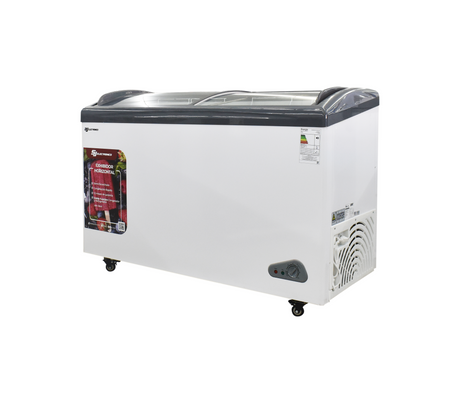 Congelador exhibidor horizontal 368 litros blanco interior blanco SJ Electronics