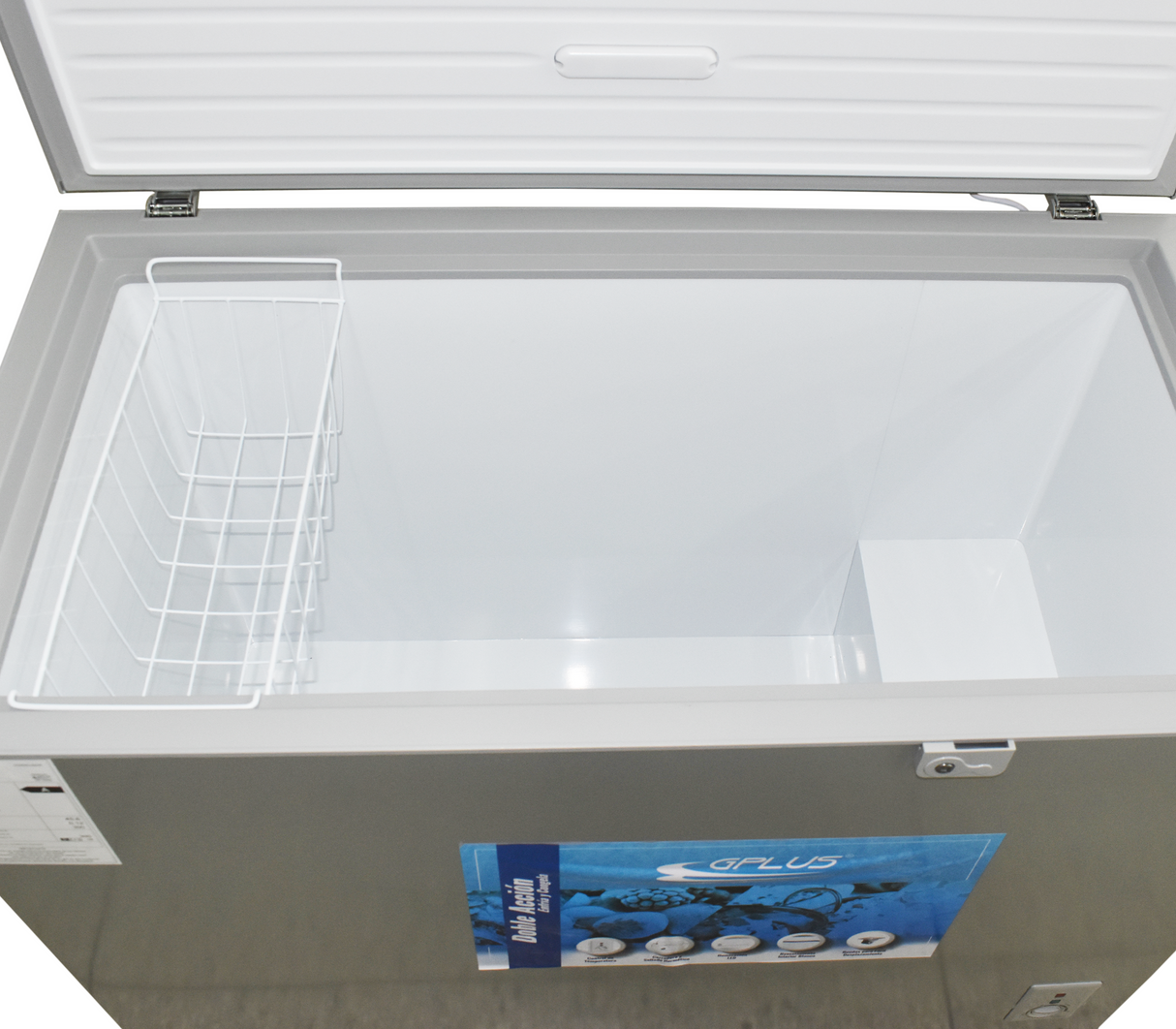 Congelador horizontal 300L Gplus silver - Multimax Store