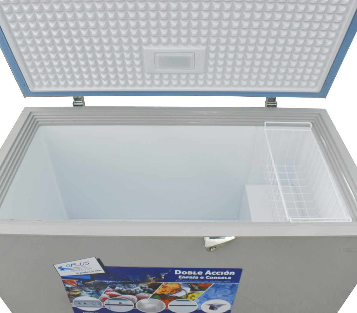 Congelador horizontal 400 litros silver fre-1026 GPlus