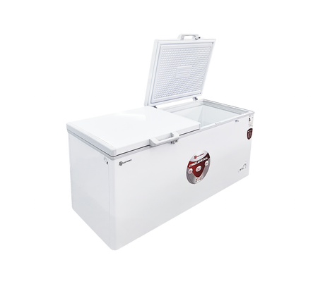 Congelador horizontal 550 litros blanco interior/aluminio Sj Electronics