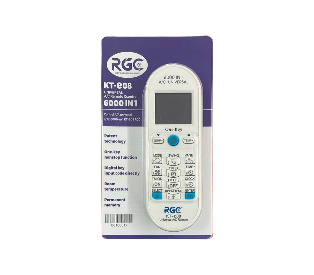 CONTROL UNIVERSAL PARA A/A SPLIT 6000 EN 1 COWPLANDT