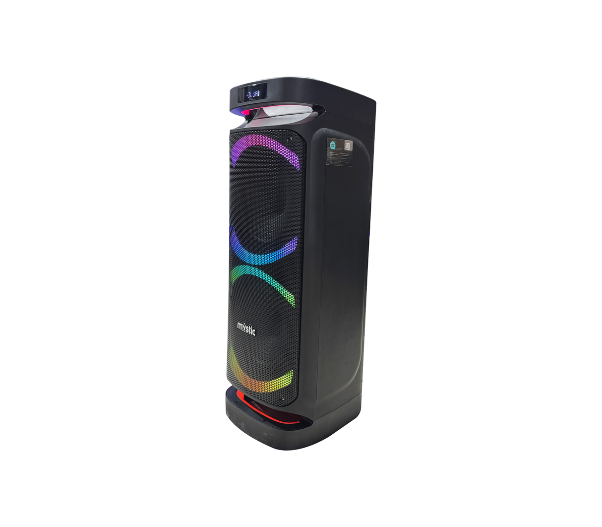Corneta Party Max 10" 80W Bluetooth Recargable Luces Disco Mystic
