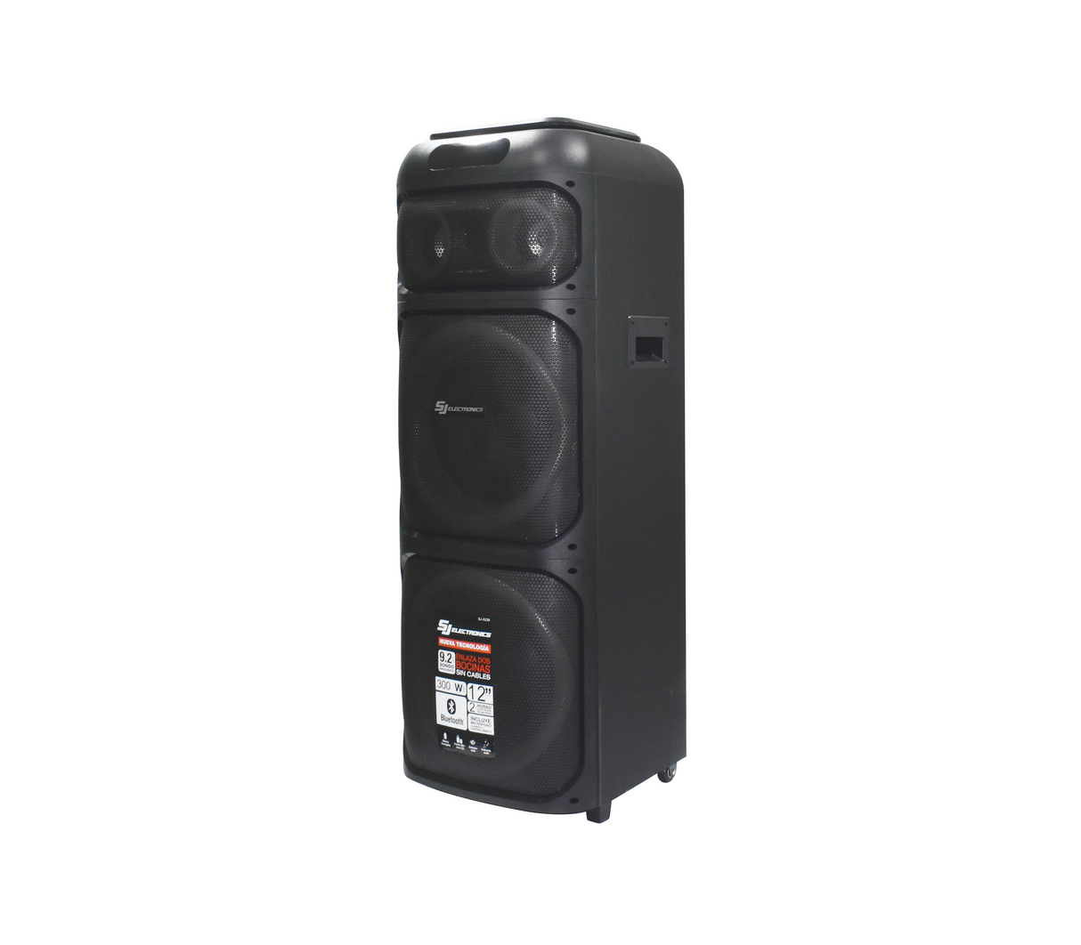 Corneta recargable 12" tf/usb/pantalla led Sj Electronics