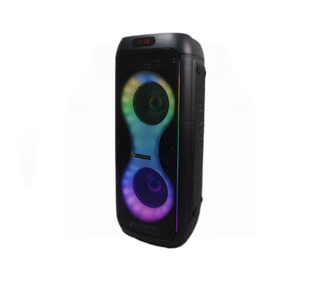 Corneta recargable subwoofer de 6.5" x 2 USB TF Bluetooth 40W SJ Electronics.