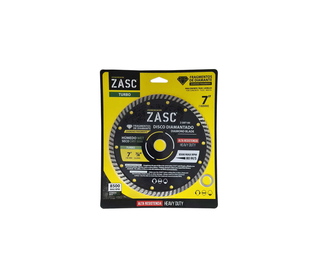 Disco corte diamante segmentado 7 7/8 cod. 5-071-2 Zasc